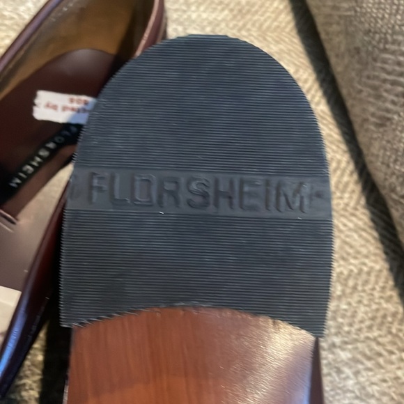 Men’s Florsheim Berkley burgundy loafers 13 B - Picture 5 of 7